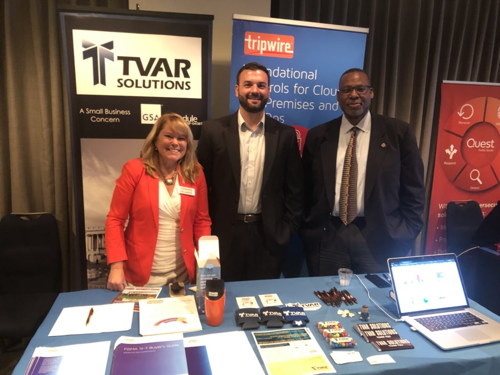 Aaron with our friends at Tripwire exhibiting at the Congress Cyber Expo.